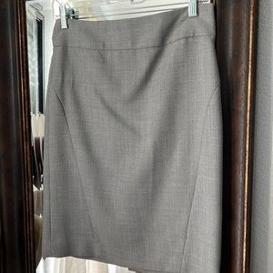Gray lined dress skirt.